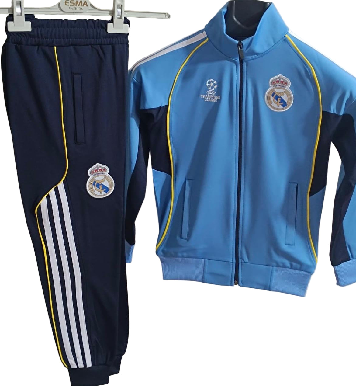 ШЛ спортен екип на Роналдо 7, Анцуг с дълъг ръкав Реал Мадрид - Светло синьо