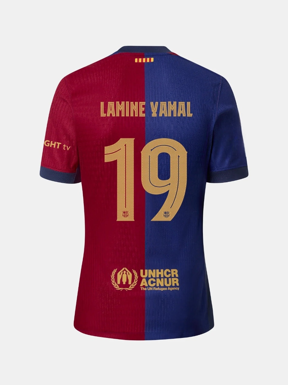 Мъжка Тениска на Ямал Барселона Lamine Yamal с номер 10 и 19