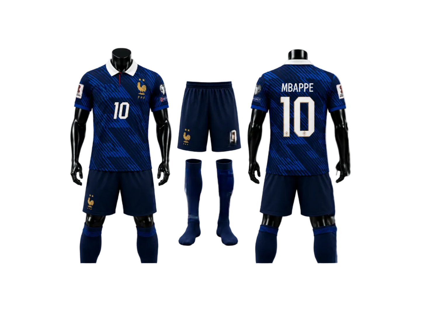 2027 Франция екип с якичка Мбапе 10 Световно  футболен MBAPPE 10 FRANCE + Подарък ГРИВНА