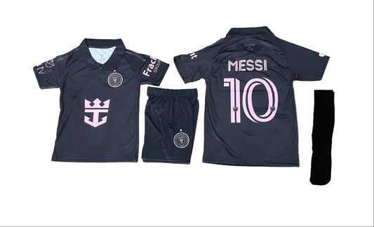2027 Детски спортен екип на Меси 10 с чорапи, Екип с якичка MESSI 10 INTER MIAMI