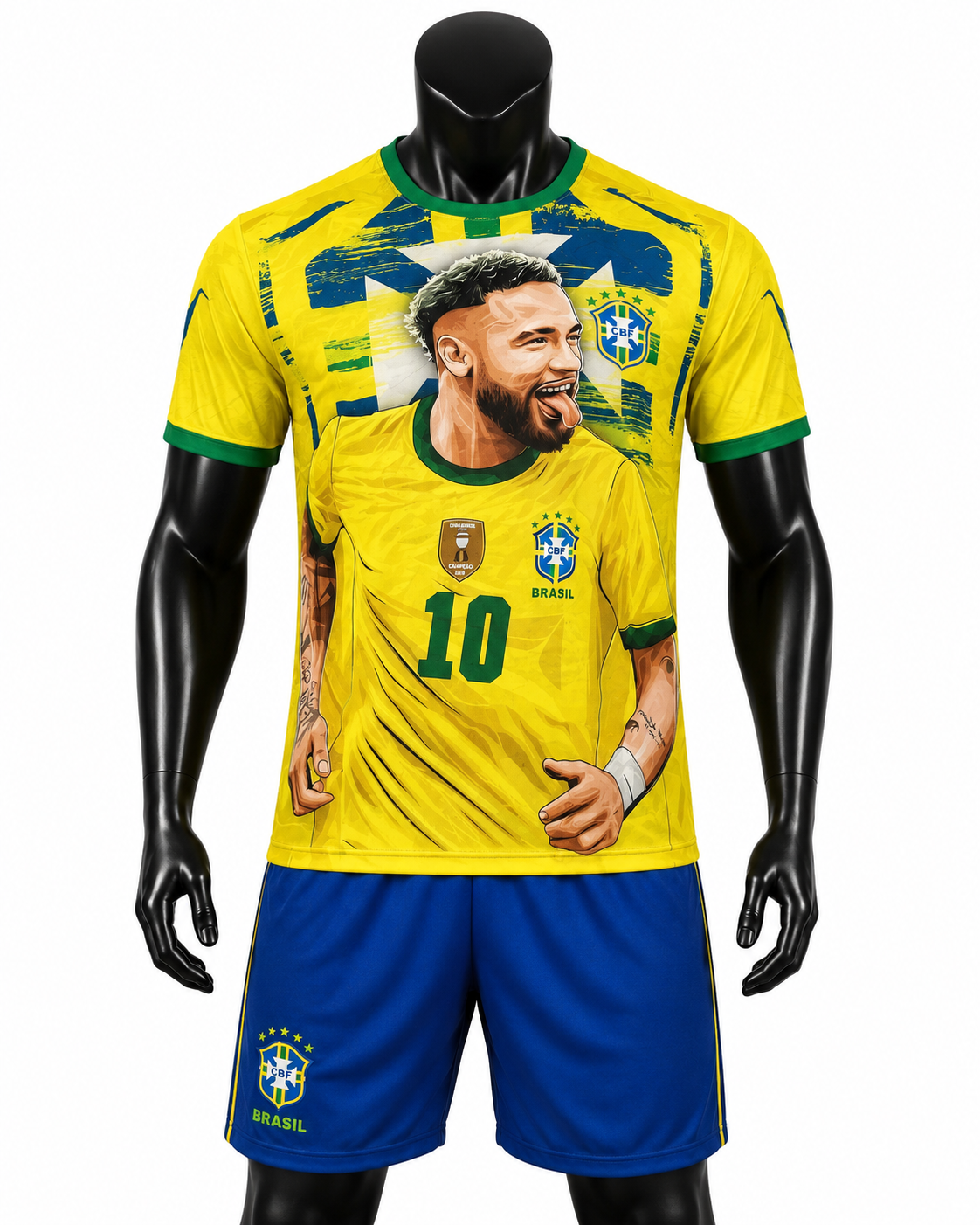 New Лика на Неймар 26 Детски спортен екип на Неймар Бразилия 10, световно Neymar