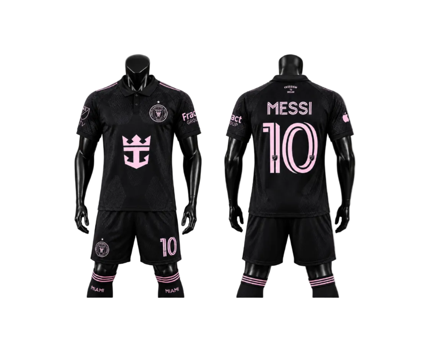 2027 Детски спортен екип на Меси 10 с чорапи, Екип с якичка MESSI 10 INTER + Подарък ГРИВНА