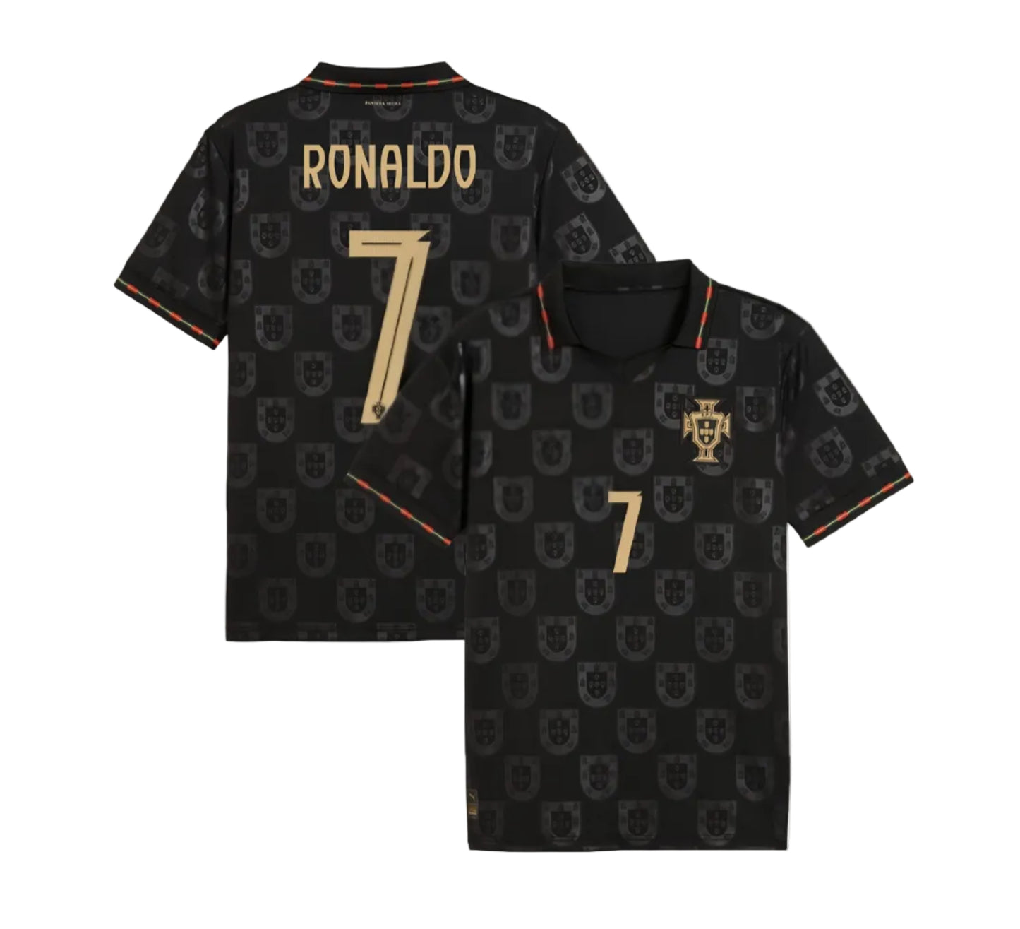 New Black Детски спортен екип на Роналдо 7, CR7 Ronaldo Черен EUSEBIO Limited