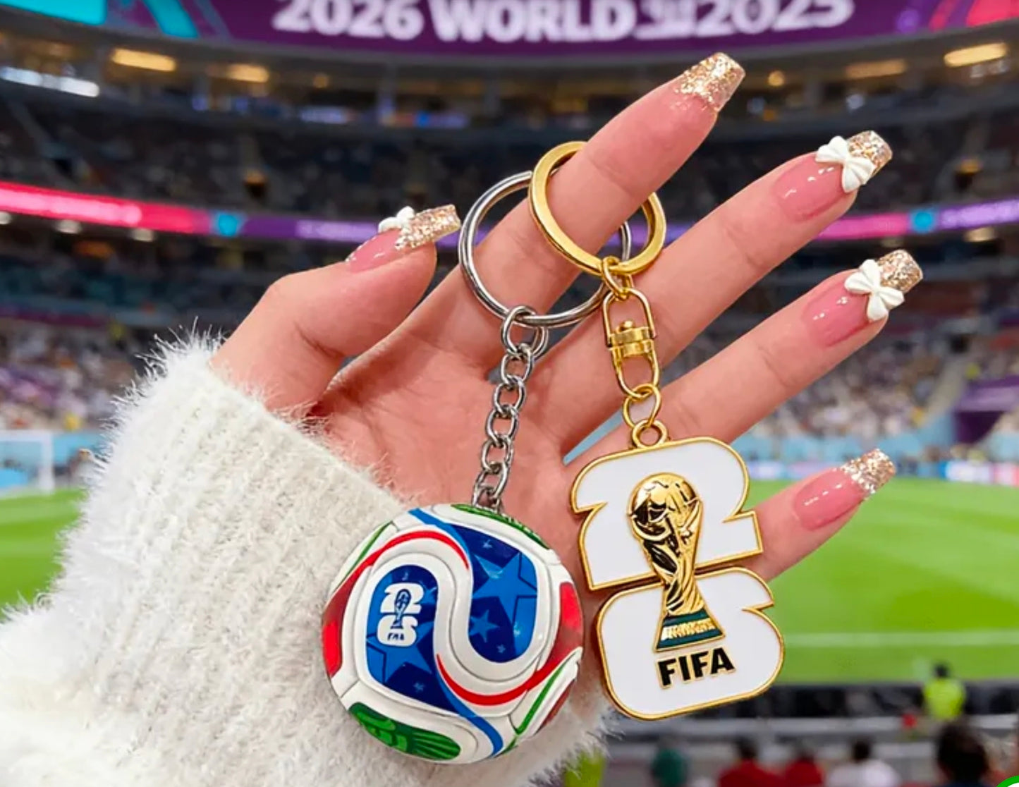 FIFA 26 WORLD CUP ключодържатели Купа + топка на Световно първенство