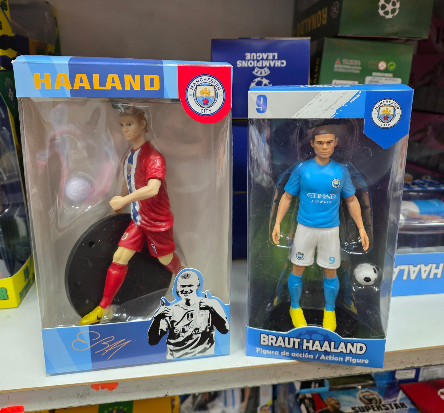 Фигурка в Кутия HAALAND играчка на Холанд Норвегия и Манчестър СИТИ 19см Футбол