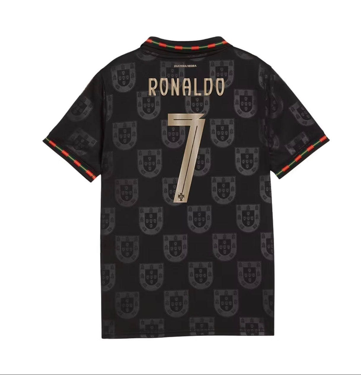 New 2026 Детски спортен екип на CR7 Роналдо 7 Световно , ПОРТУГАЛИЯ Black
