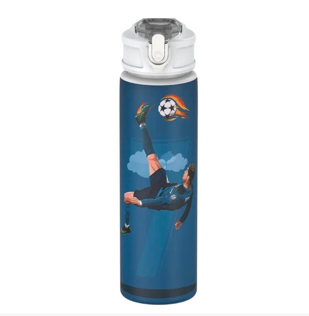 Футболна Бутилка за вода Спортна Роналдо 7 Синя детско