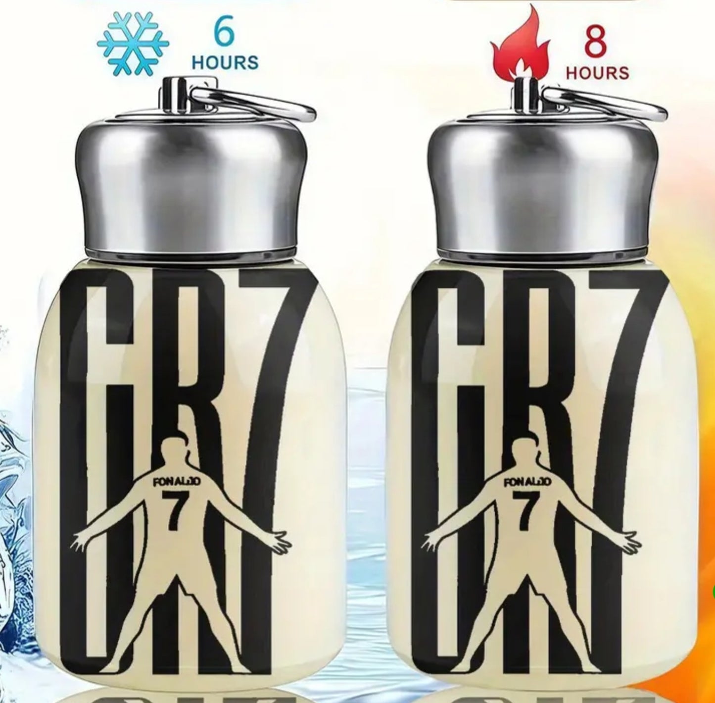 Спортна термос бутилка за вода Термос RONALDO 7 детско CR7 Роналдо