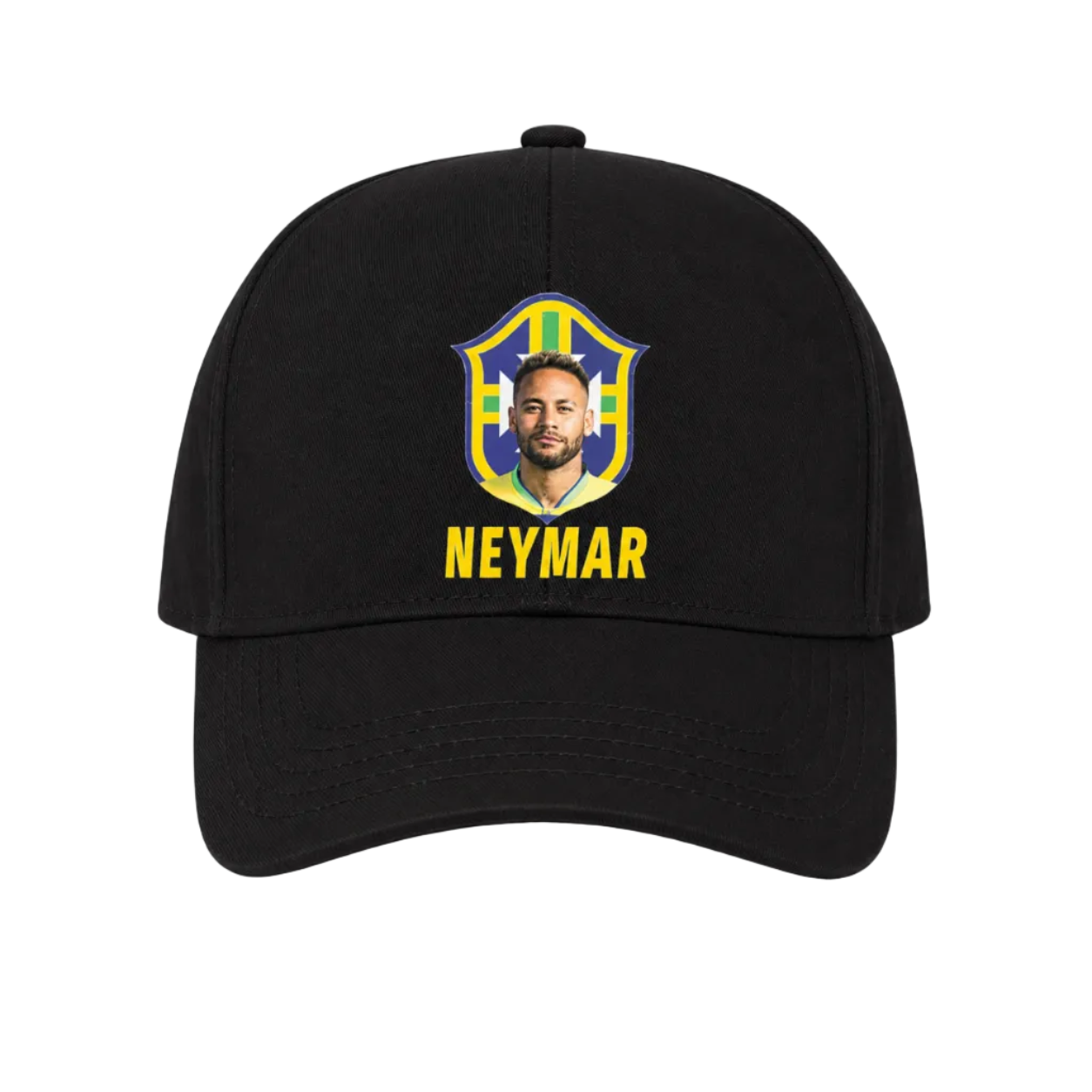 NEYMAR 10 Спортна шапка с козирка, Футбoлна на Неймар, Черен цвят БРАЗИЛИЯ