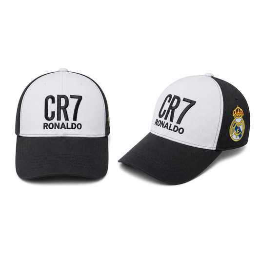 CR7 New Real Madrid Спортна шапка с козирка, Футбoлна на Роналдо, Черна RONALDO