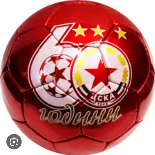 Футболна Топка  ЦСКА СОФИЯ 60г/ CSKA SOFIA Цвят Червена