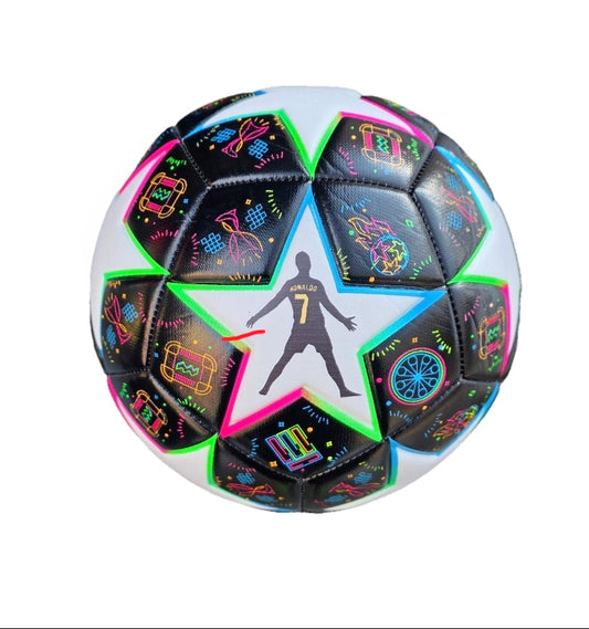Футболна Топка Кристиано Роналдо | Ronaldo Шампионска лига Черна GAMER