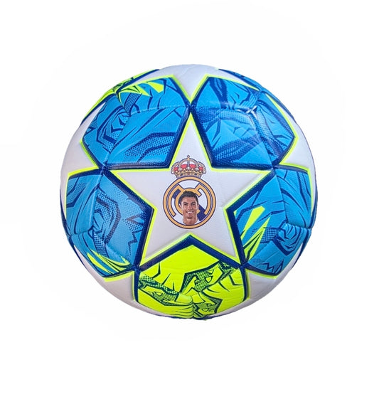 Футболна Топка Кристиано Роналдо REAL MADRID Champions Style | Синя Звезда