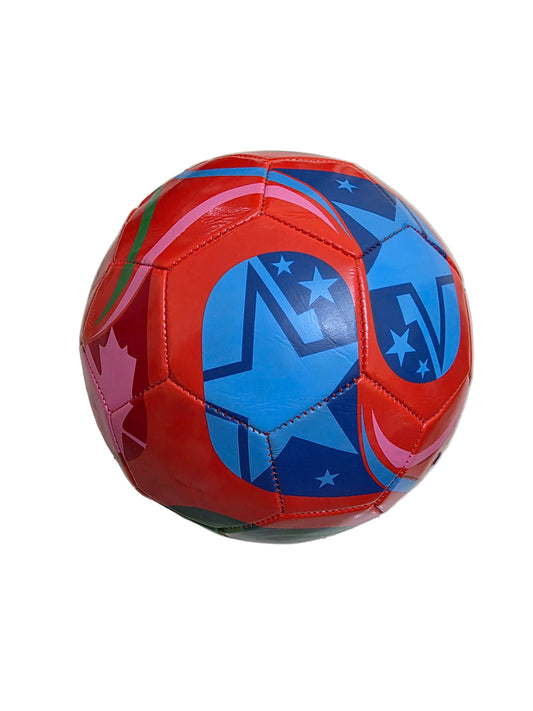Червена Детска футболна Топка СВЕТОВНО 2026г WORLD CUP NEW TRIONDA FIFA New CLASS 4