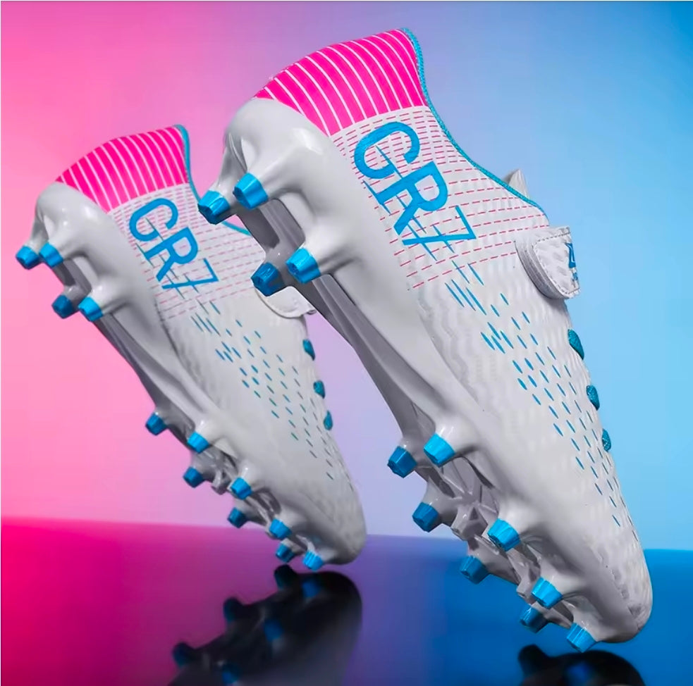 CR7 Кристиано Роналдо футболни Бутони Бяло детско 31 | Калеври за футбол WHITE CR7
