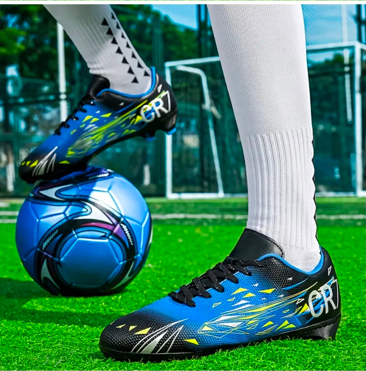 CR7 Кристиано Роналдо Футболни Маратонки Синьо - Черно 25/26