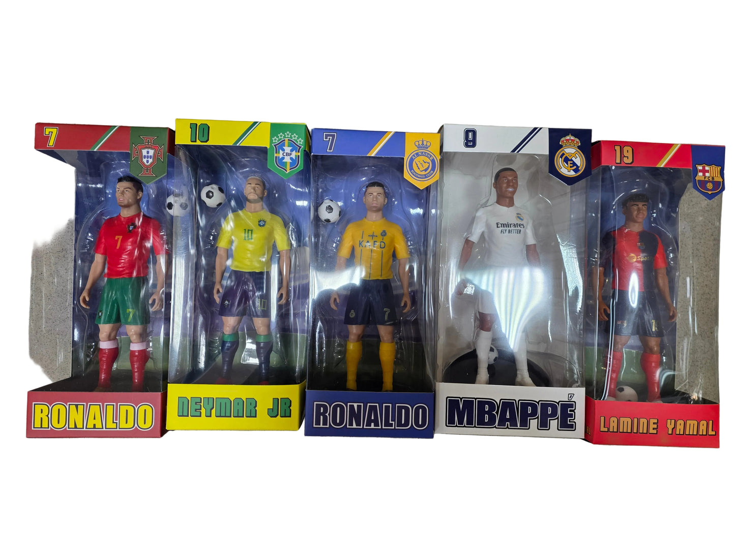 Фигурка в Кутия играчка на Роналдо, Меси, Ямал, Неймар, Мбапе Реал Мадрид 20см Футбол