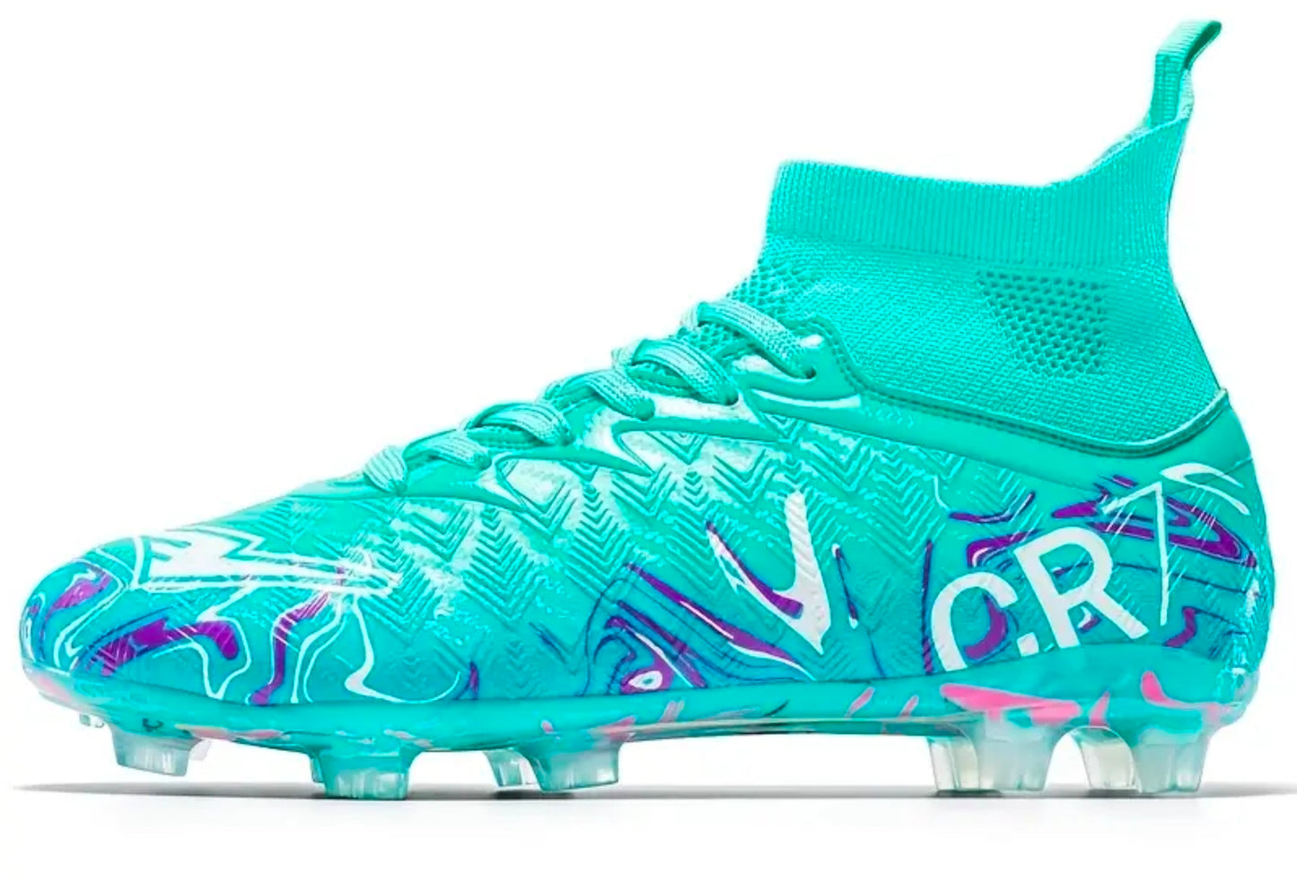 CR7 Кристиано Роналдо футболни Бутони Blue детско | Калеври за футбол Син цвят