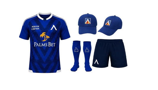 2027 Детски Комплект Левски София с Чорапи + Шапка Ново, Син цвят LEVSKI SOFIA сезон 26/27