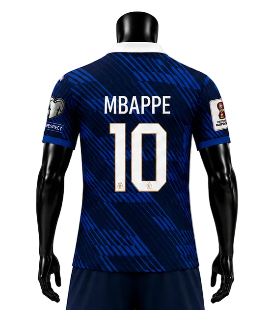 Световно Първенство FRANCE Mbappe 10 Мъжка Тениска на Мбапе 10 Франция  син цвят 2026