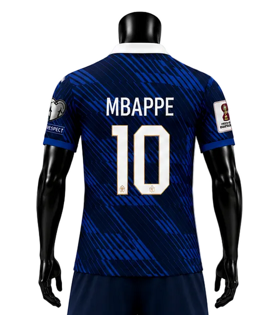 Световно Първенство FRANCE Mbappe 10 Мъжка Тениска на Мбапе 10 Франция  син цвят 2026