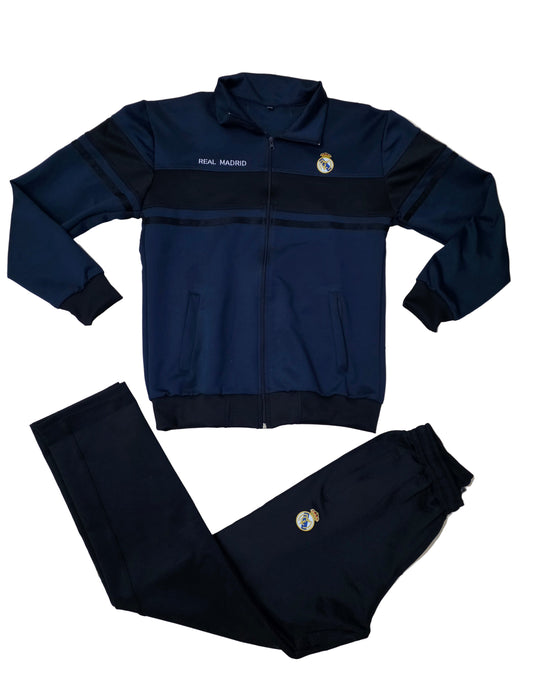 Мъжки спортен екип на Реал Мадрид, Черно Синьо, Анцуг с дълъг ръкав Real Madrid