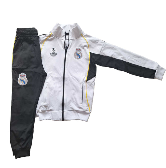 Детски спортен екип на Мбапе 10 Real Madrid Шампионска лига Бял Анцуг