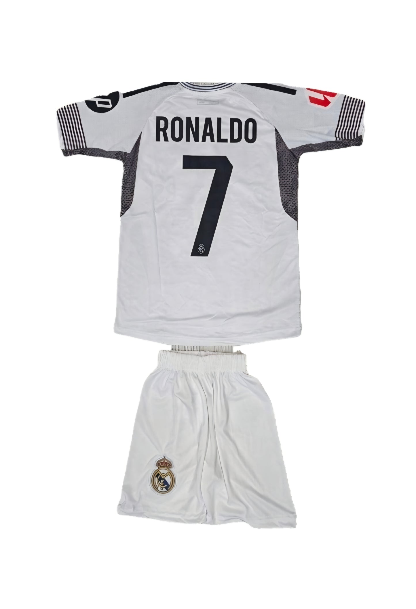 New 26 CR7 Детски футболен спортен екип RONALDO с шорти на  Реал Мадрид Роналдо 7 Бял