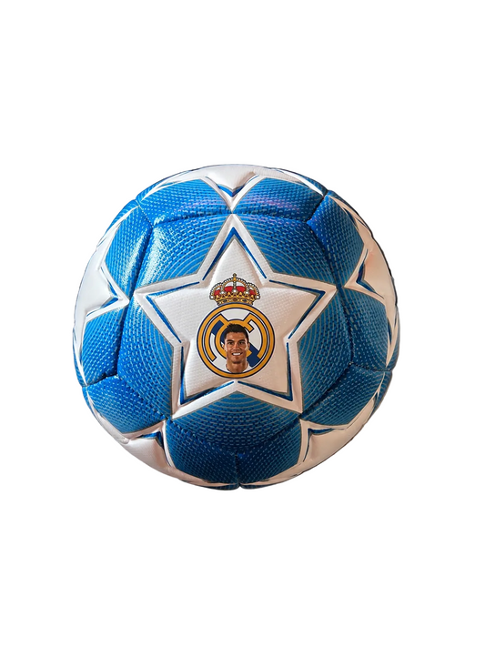 Футболна Топка Кристиано Роналдо REAL MADRID Champions Style | Синя Звезда