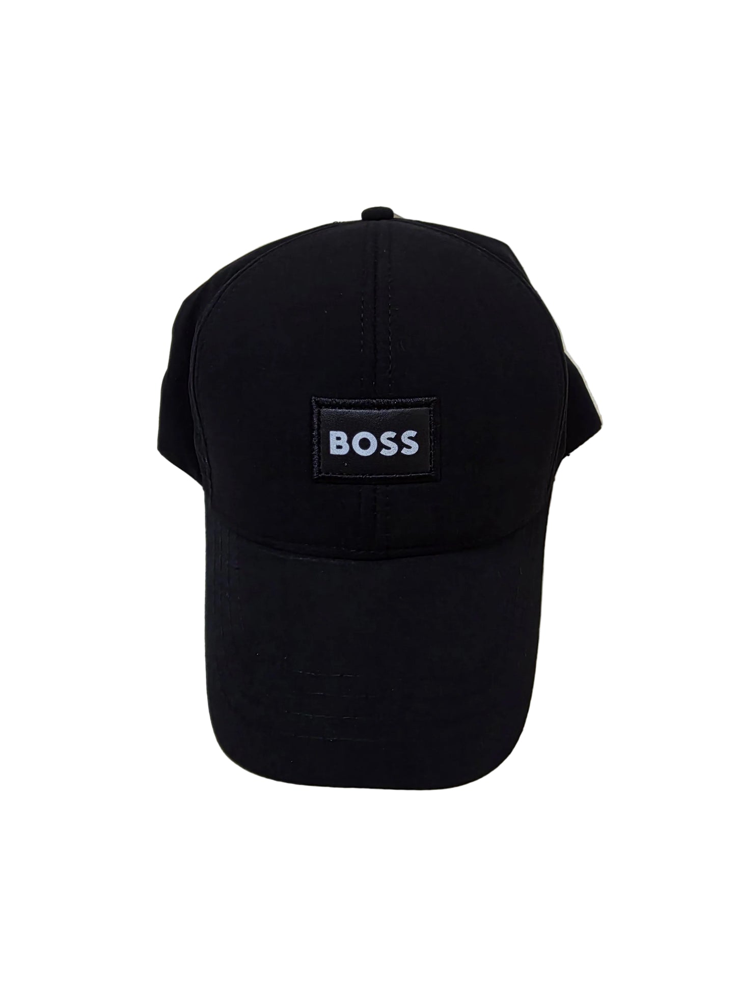 2026 Черна шапка BOSS Бяла – Луксозен модел с регулатор, унисекс дизайн Козирка