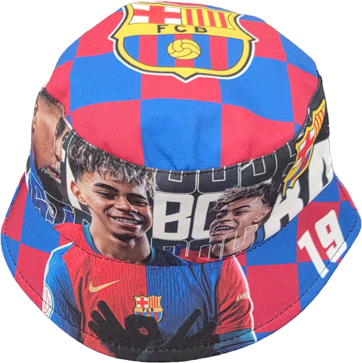 Спортна шапка Идиотка, Футбoлна на Ямал, Червено - Синя Lamine Yamal 25г