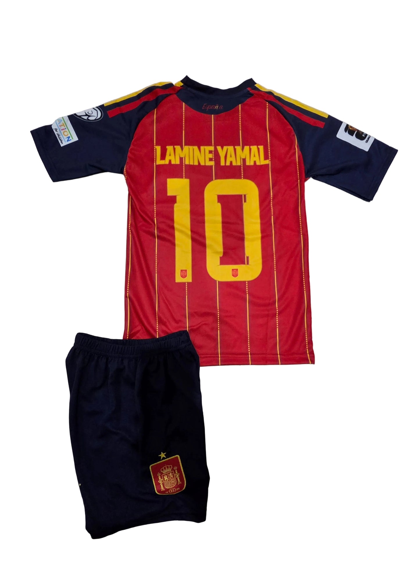 FiFA Детски екип на Ламин Ямал 10 Испания с Чорапи 2026 Световно SPAIN Lamine YAMAL + Подарък ГРИВНА