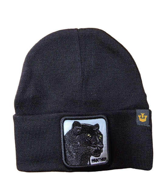 Зимна CR7 Panter Oficial Model GOORIN BROS Black Panter Черна шапка Пантера Роналдо